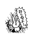 表情を変えないうさぎとねこ（個別スタンプ：34）
