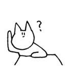 表情を変えないうさぎとねこ（個別スタンプ：38）