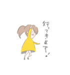 えんぴつの女の子（個別スタンプ：12）