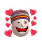 3D Egg Country part6: Happiness in Heart（個別スタンプ：8）