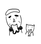 Miss Egg ＆ cat（個別スタンプ：13）