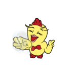 Unitary chicken flying (animation)（個別スタンプ：7）