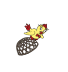 Unitary chicken flying (animation)（個別スタンプ：11）