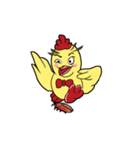 Unitary chicken flying (animation)（個別スタンプ：21）