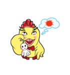 Unitary chicken flying (animation)（個別スタンプ：23）