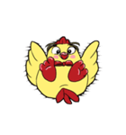 Unitary chicken flying (animation)（個別スタンプ：24）