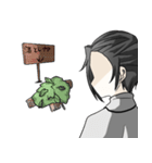 個性的な医師と軍人のスタンプ（個別スタンプ：9）
