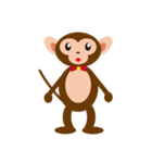 Bow Tie Monkey（個別スタンプ：1）