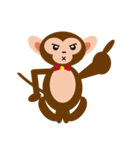 Bow Tie Monkey（個別スタンプ：7）