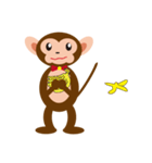 Bow Tie Monkey（個別スタンプ：11）