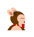 Bow Tie Monkey（個別スタンプ：14）