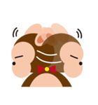 Bow Tie Monkey（個別スタンプ：15）