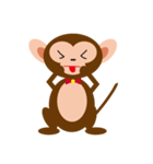 Bow Tie Monkey（個別スタンプ：17）