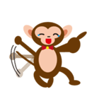 Bow Tie Monkey（個別スタンプ：18）