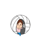 七三分け子さん（個別スタンプ：1）