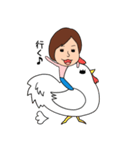 七三分け子さん（個別スタンプ：18）