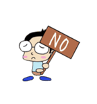 メガネ系男子のぺぺたんスタンプ（個別スタンプ：11）