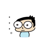メガネ系男子のぺぺたんスタンプ（個別スタンプ：20）