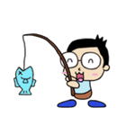 メガネ系男子のぺぺたんスタンプ（個別スタンプ：33）