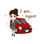 Smart girl Real Estate Agen（個別スタンプ：15）