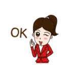 Smart girl Real Estate Agen（個別スタンプ：21）