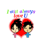 Rainbow Couple（個別スタンプ：1）