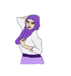 Friendly muslim girl v.English（個別スタンプ：5）