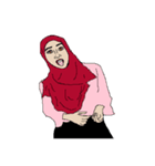 Friendly muslim girl v.English（個別スタンプ：12）