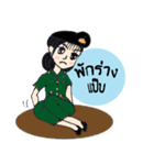 Candy Tan female soldiers of the Army.（個別スタンプ：6）