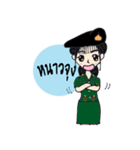 Candy Tan female soldiers of the Army.（個別スタンプ：7）