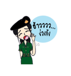 Candy Tan female soldiers of the Army.（個別スタンプ：17）