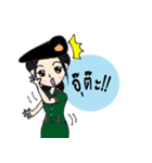 Candy Tan female soldiers of the Army.（個別スタンプ：22）