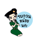 Candy Tan female soldiers of the Army.（個別スタンプ：32）