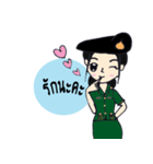 Candy Tan female soldiers of the Army.（個別スタンプ：38）