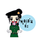 Candy Tan female soldiers of the Army.（個別スタンプ：39）