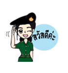 Candy Tan female soldiers of the Army.（個別スタンプ：40）