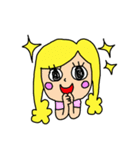 イエローガール＆ピヨ（個別スタンプ：3）