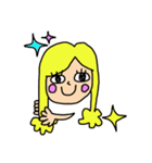 イエローガール＆ピヨ（個別スタンプ：10）