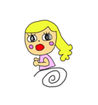 イエローガール＆ピヨ（個別スタンプ：13）