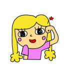 イエローガール＆ピヨ（個別スタンプ：27）