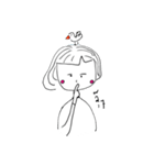 FAYE - little girl（個別スタンプ：6）