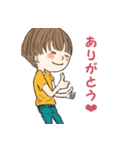 ボブっ子（個別スタンプ：1）