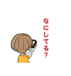 ボブっ子（個別スタンプ：3）