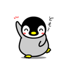 動く可愛い子ペンギン3（個別スタンプ：1）