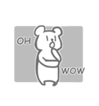 white bear ＆ people（個別スタンプ：11）