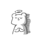 white bear ＆ people（個別スタンプ：15）