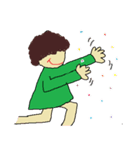 くせっ毛クルルン 今の気持ち（個別スタンプ：37）