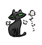 目つきのワルい黒猫さん（個別スタンプ：23）
