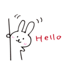 うさぎさんのEnglish 3（個別スタンプ：3）