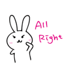 うさぎさんのEnglish 3（個別スタンプ：5）